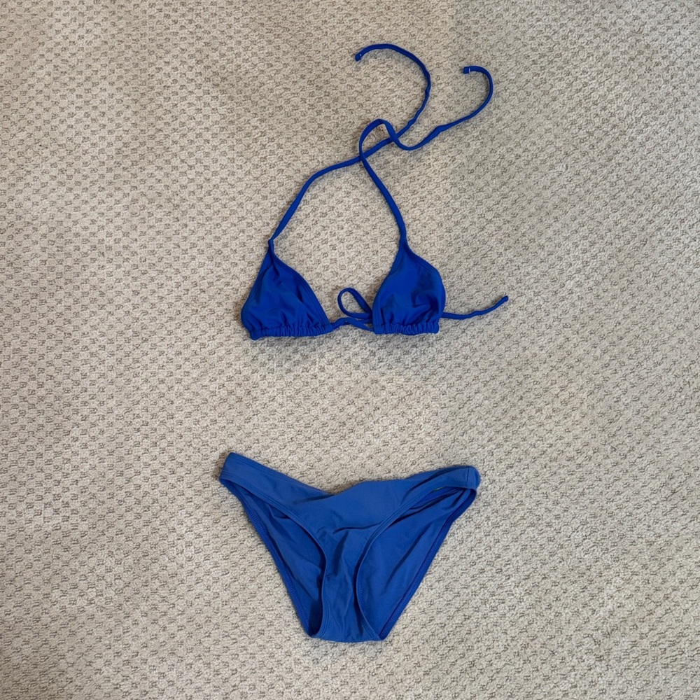 Target Royal Blue String Triangle Bikini - image 1